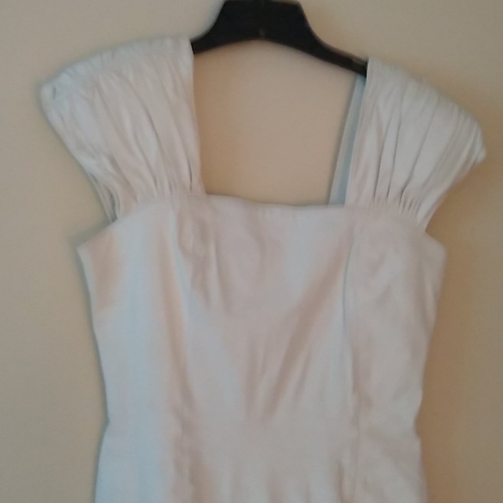 STUNNING white leather dress